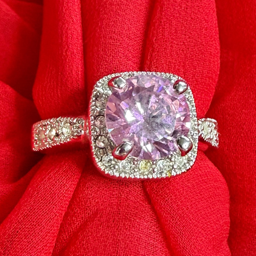 Big chunky bling statement cocktail ring size 10